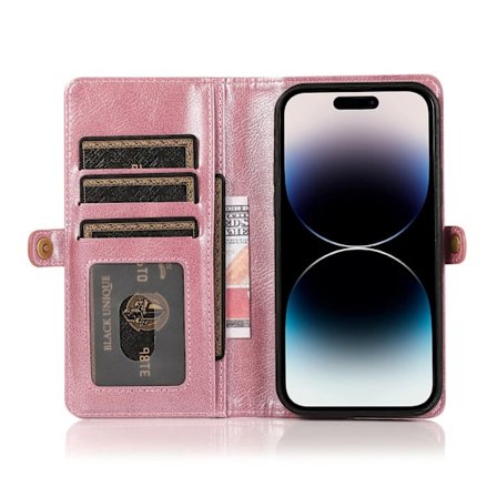 Elegant plånboksfodral i läder för iPhone 15 Pro Max