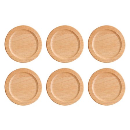 1 stk. Vintage trækop til kaffebord, drikkekop, skrivebordsunderlag med coasterholder, miljøvenlig