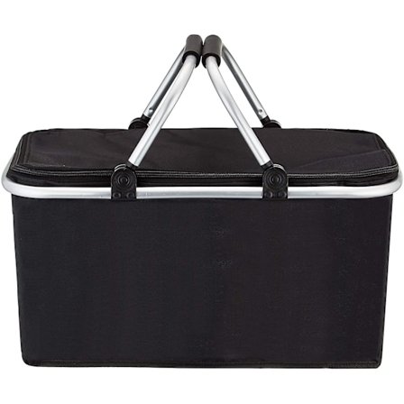 Picnickurv - Indkøbskurv - Vasketøjskurv - Markedskurv - Isoleret stærk aluminiumsramme Julegavekurv