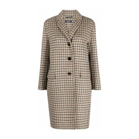 Max Mara, Single-Breasted Coats Bruin, Dames, Maat:S