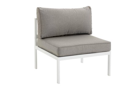 Brafab Leone Modulsoffa mittdel Vit, Utemöbler