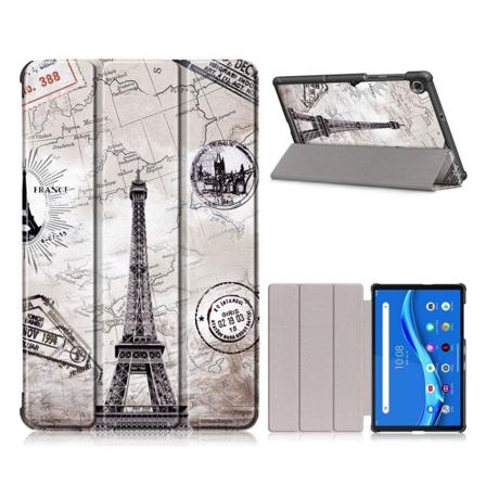 Lenovo Tab M10 FHD Plus kolminkertainen nahkakotelo - Eiffel-Torni Multicolor