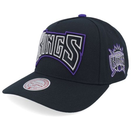 Mitchell & Ness - NBA Svart adjustable Keps - Sacramento Kings Class Act Pro Hwc Black A-Frame Adjustable @ Hatstore