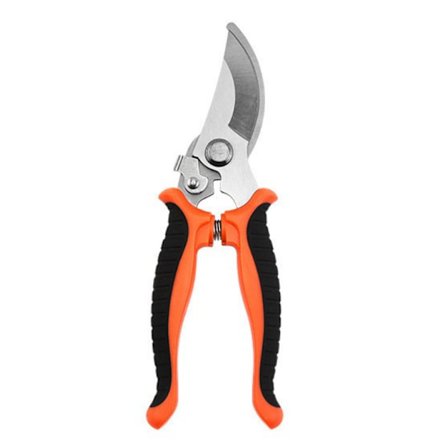 Oranssi, 2-osainen, ohileikkaavat oksasakset, kääntyvällä kahvalla, yhteensopiva tuoreiden oksien ja versojen kanssa, tarttumaton pinnoite, 