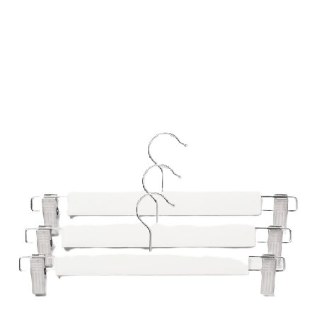 Åhléns Home Byxgalge i trä, 3-pack Galgar & hängare Vit ONESIZE