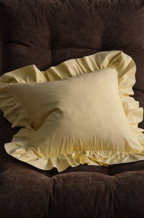 Jotex - Putetrekk 50x50 Cm Lys gul - WALLACE - Kjøp Pynteputer & trekk hos Jotex