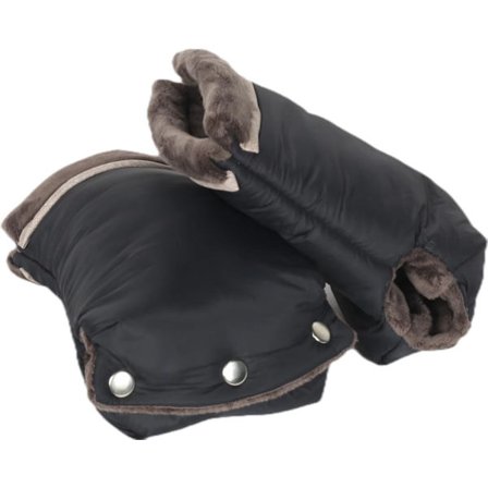 1 par barnevognshandsker, varme handsker, sort, 150