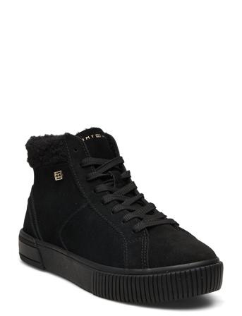 Vulc Suede Sneaker Hi Høye Sneakers Svart Tommy Hilfiger*Betinget Tilbud