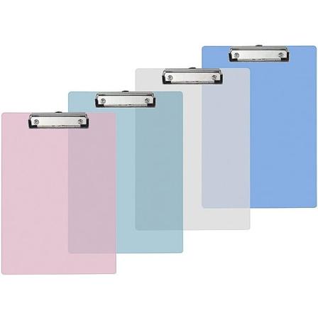 CDQ 4 stk. A4-klip med metalclips, perfekt til daglig arbejde, 4 farver (315 x 225 mm)