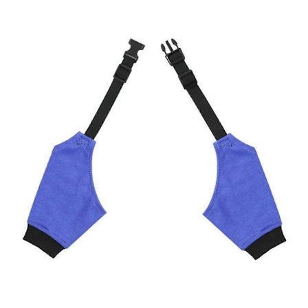 Albuebeskytter for hund for forben, myk polstret justerbar mansjett grå XL