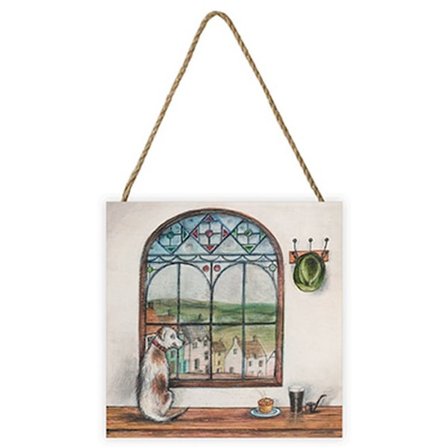 Joe Ramm Pie And Pint Träskylt En Storlek Flerfärgad