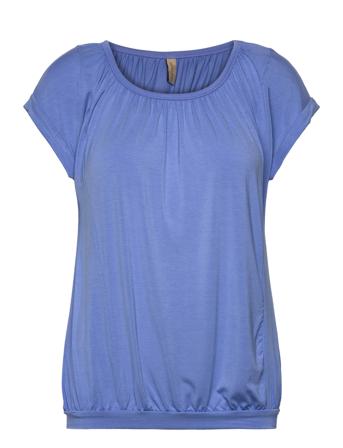 Sc-Marica T-shirts & Tops Short-sleeved Blå Soyaconcept*Betinget Tilbud