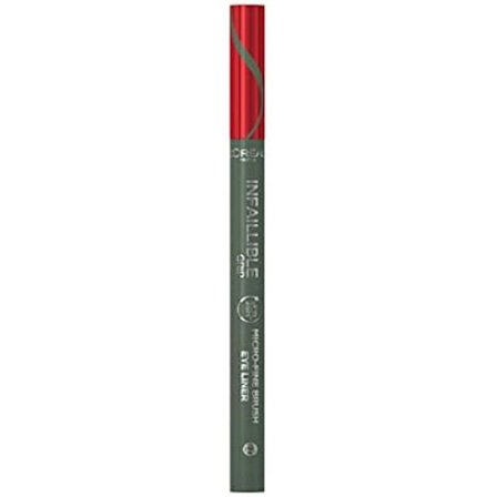 Øjenblyant - L'Oréal Paris - Crayon Eyeliner Infaillible Micro Liner - 05 Sage Green - Præcision - Grøn