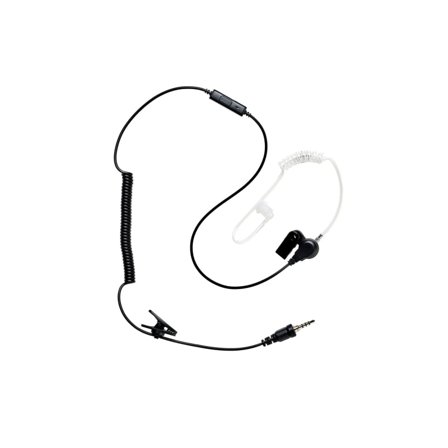 Lafayette Earphone Security 3,5 mm 4-pol tillbehör jaktradio Black OneSize