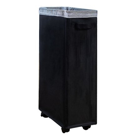 4 hjul tvättkorg med handtag Oxford tyg förvaring för hushållsartiklar