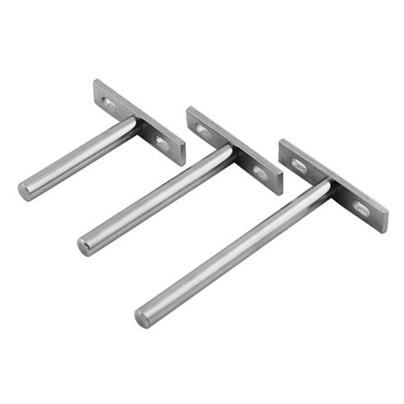 Metallfästen för flytande hyllor, 3 4 5 tum dolda fästen flytande hylla dolt fäste för väggmontering