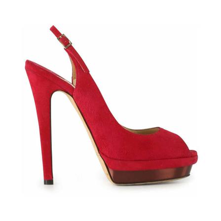 Jimmy Choo Pre-owned, Pre-owned Sandals Rood, Dames, Maat:37 EU,suede