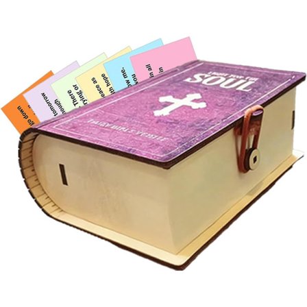 Generisk Bibelversboks, Bibelvers Oppbevaring Treboks, Treorganisator[YD]