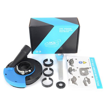Praktisk dammkåpa för vinkelslip 17cm/6.69'' Dammskydd för sten betong slipskiva vinkelslip verktyg dammuppsamling