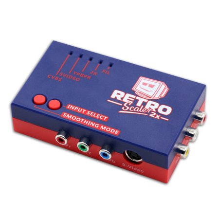 A/V til HDMI-kompatibel konverter og Line-doubler Holdbart spilletilbehør til PS2/N64/NES spilkonsol