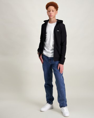 BOSS HOODED CARDIGAN Svart Hettegensere/Hoodies Gutt - Kids Brand Store