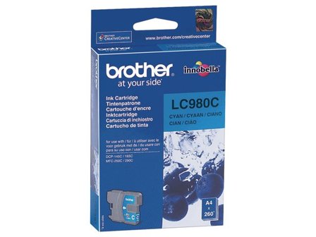 Brother Bläckpatron LC980 C, LC-980C, Innobella -bläck, cyan, singelförpackning - Lyreco - Toner och bläck - Bläckpatroner - Bläckpatroner Brother