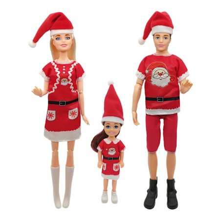 30cm/11 tommers foreldre-barn Barbie sett julebursdagsgave gutt