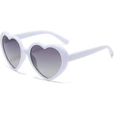 Trendy 90'er Love Heart Polarized - Solbriller til Kvinder Mænd Retro Hjerteformede Briller Vintage Farverig Sjov Fest Udendørs