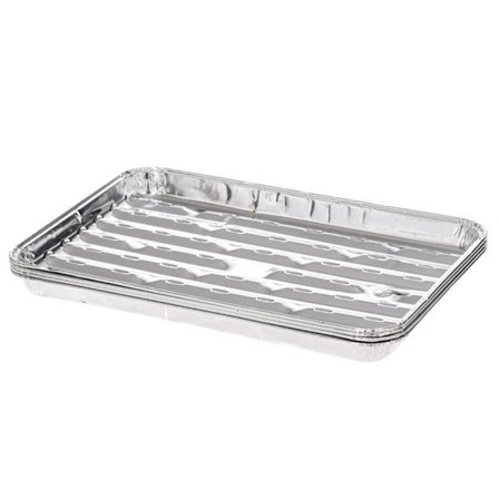 Foliebakker til grill, 34 x 23 x 3 cm, 4-pak