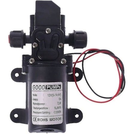 12v hempump 12v 60w 130pi 6l/min Pumpmembranprimingspump DXGHC