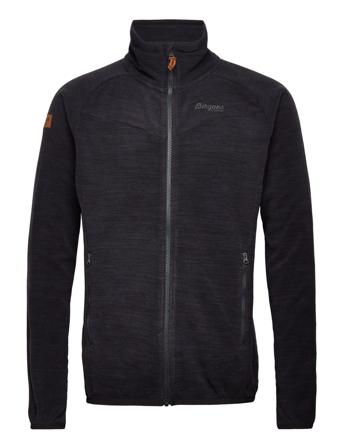 Hareid Fleece Jacket Nohood Sweat-shirts & Hoodies Fleeces & Midlayers Musta Bergans
