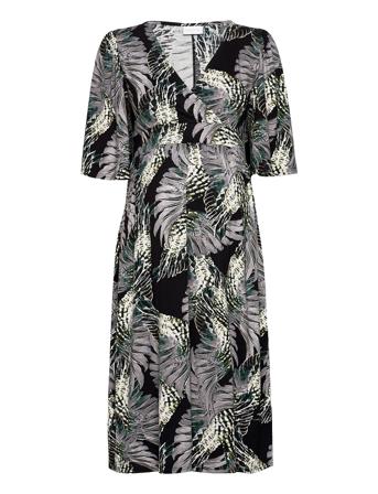Mlrocio 3/4 Jersey Dress Black Mamalicious