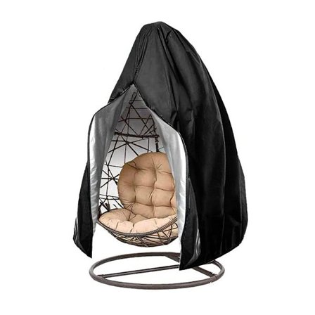 Æggestol Betræk 210D Hængestol Betræk til Dobbelt Æggesving Sort