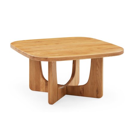 Orion sofabord, Egetræ | 90x90 - Natur egetræ - 90x90x45 - Sofabord