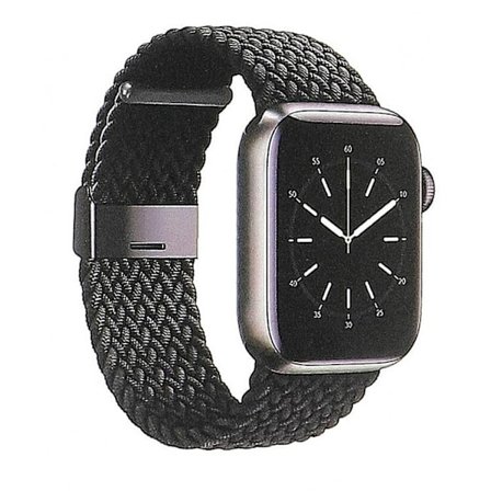 GEAR Apple Watch 4/5/6/7/8/SE (42/44/45mm) Flätat Armband - Svart