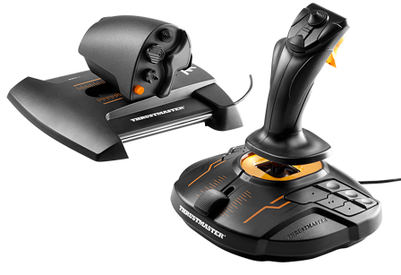 Thrustmaster-T16000M FCS HOTAS-T16000M FCS flystikke med TWCS gasskontroll, høy presisjon-Gaming Accessories-Joystick