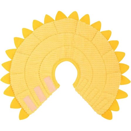 Pet Beskyttelsesgenopretningskrave - Justerbar Solsikkeformet Katte- og Hundekeglekrave - Sød Blød Kegle Efter Operation Halskrave til Katte og Små 