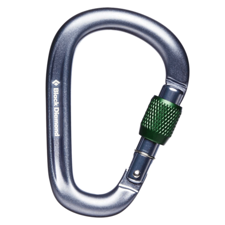 Black Diamond PEARLOCK SCREWGATE CARABINER Gray (1003)