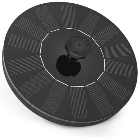 Solcellefontæne - Solcelledrevet Damppumpe med 5 Effekter - Flydende Solcelledrevet Vandpumpe til Have Dam eller Fuglefontæne