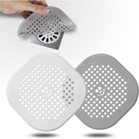 2-pack silikonavloppsskydd, hållbart avloppsskydd för dusch och diskbänk