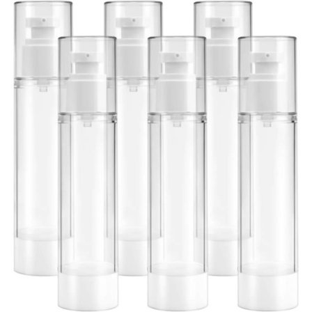 Pieces 100ml Airless Pumpflaska Tom Flaska Reseflaska Tom Flaska, Återanvändbar Flaska Tom Flaska