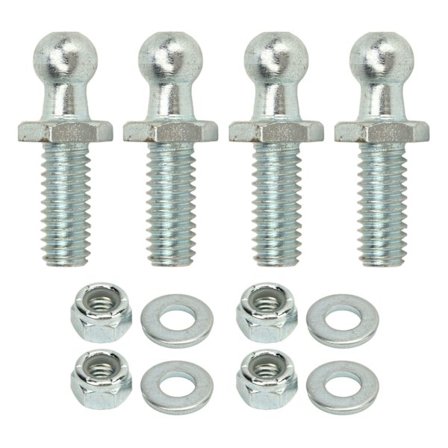 4 stk 10mm Kulebolter 5/16‐18 Gjenge Høy Hardhet Robust Stabil Kulebolter Skiver Sett for Verktøykasser Bobiler Biler 1/2 tomme