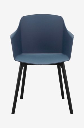 Loft24 - Spisebordsstol Bora, 2 stk. - Blå - Stole med armlæn - Fra Homeroom