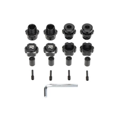4 Delar Adapteruppgraderingsdel 17 Mm 1/10 Hjulnavskomponent