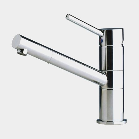 Jednouchwytowa bateria łazienkowa Barka MY 1820, z obrotową wylewką, 3/8" G (BSP), 1/2" G (BSP), chromowany mosiądz - Jachtowa