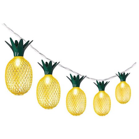 Ananas Lyslenke For Terrasse Hjem Bryllupsfest Soverom Bursdag Hawaii Tropisk Dekor
