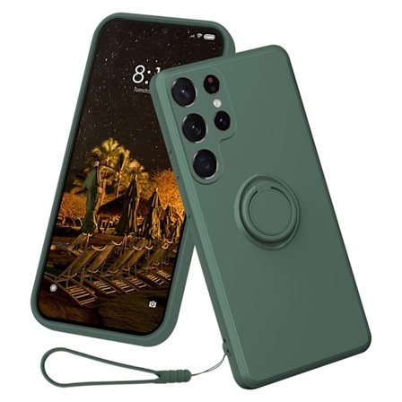 Samsung Galaxy S23 Ultra Skal Med Ringholder Grøn