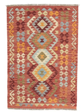 Alfombra Oriental Kilim Afghan Old Style 101X143 (Lana, Afganistán)