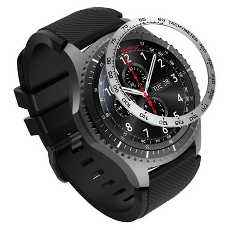 Samsung Gear S3 Frontier Stilfuldt metal watch Ramme - Sølv / Sort