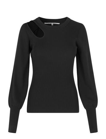 Lee Knit O-Neck Pullover Svart Second Female*Betinget Tilbud